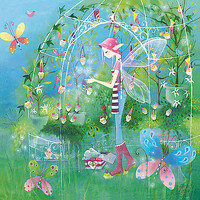 30cm x 30cm The Fairy Garden von Lorrie McFaul