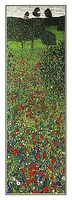 25cm x 70cm Poppy Field von Klimt, Gustav