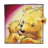 30cm x 30cm Mother Bear's Love III von MAKIKO