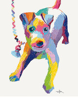 24cm x 30cm Terrier Sketch von Patti Mollica