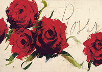 138cm x 98cm Roses von Antonio Massa