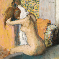 50cm x 50cm After the Bath von Edgar Degas