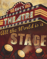 40.6cm x 50.8cm Life's Theatre von Conrad Knutsen