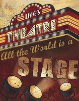 56cm x 71cm Life's Theatre von Conrad Knutsen