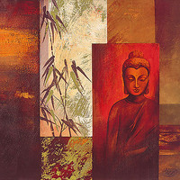70cm x 70cm Buddha I von Verbeek + van den Broek