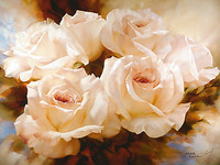 80cm x 60cm Pink Roses I von Igor Levashov