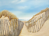 80cm x 60cm Ocean Pathway II von Lynne Timmington