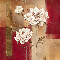 30cm x 30cm Shimmering Blossom von Verbeek + van den Broek