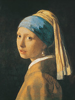 60cm x 80cm Ragazza con l`orecchino di perla von Jan Vermeer