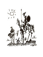 60cm x 80cm Don Quichote von Pablo Picasso