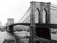 80cm x 60cm Brooklyn Bridge, New York - USA - Year 1 von A. Loeffler