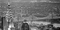 140cm x 70cm Chrysler Building and Queensboro Bridge von Murat Taner
