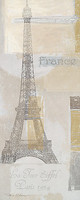 20.3cm x 50.8cm Eiffel Tower I von Pela + Silverman