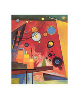 24cm x 30cm Schweres Rot von Wassily Kandinsky