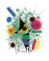 40cm x 50cm The Singing Fish von Joan Miró