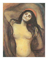40cm x 50cm Madonna, 1894-5 von Edvard Munch