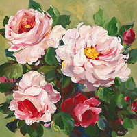 50.8cm x 50.8cm Rose Garden II von Parastoo Ganjei