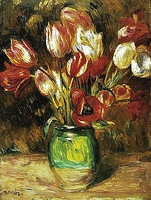 60cm x 80cm Tulips in a Vase von RENOIR