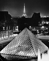 24cm x 30cm La Pyramide du Louvre von SAUTEREAU