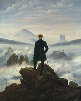 80cm x 100cm Der Wanderer über dem Nebelmeer von Friedrich,Caspar David