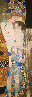 39cm x 117cm Die drei Lebensalter (Detail) von Klimt, Gustav