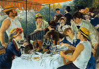 150cm x 105cm Das Frühstück der Ruderer von Renoir,Pierre Auguste