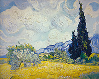 140cm x 112cm Zypresse von van Gogh,Vincent