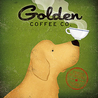 100cm x 100cm Golden Dog Coffee Co. von Fowler, Ryan