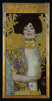 34cm x 68cm Judith I, 1901 von Klimt, Gustav