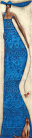32cm x 128cm Lady in Blue von TSANTEKIDOU,IRA