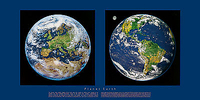 101cm x 50cm Planet Earth von LIBY