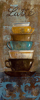 40cm x 100cm Antique Coffee Cups II von Vassileva, Silvia