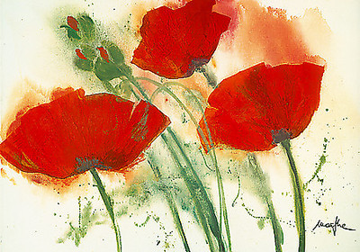 Array Coquelicots au vent I von Marthe
