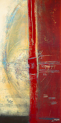 Array Lignes rouges II von Carole Bécam