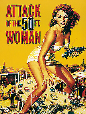 60cm x 80cm Attack of the 50FT. Woman von LIBY