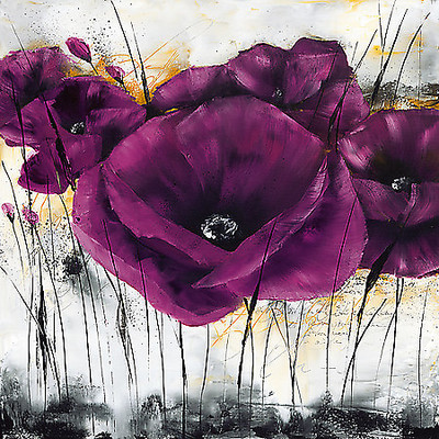 Array Pavot violet III von Isabelle Zacher-Finet