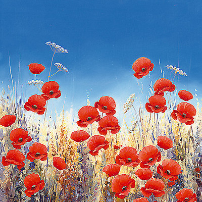Array Dancing Poppies von Hilary Mayes