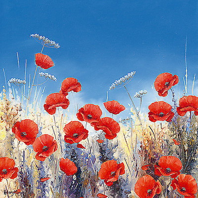 Array Poppy Meadow I von Hilary Mayes