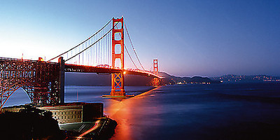 Array Golden Gate Night von Anne Valverde