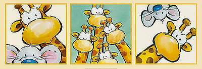 95cm x 33cm Funny Friends IV von Jean Courtsey