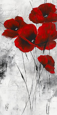 50cm x 100cm Pavot d´hiver IX von Isabelle Zacher-Finet