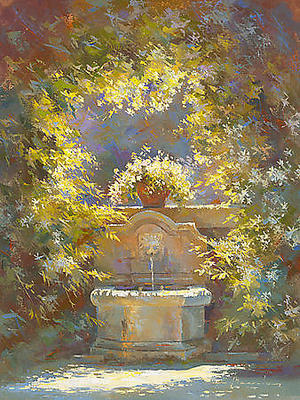 40cm x 30cm Fraîcheur au Baux de Provence von Johan Messely