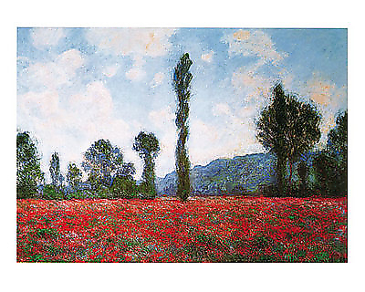 50cm x 40cm Campo di papaveri von Claude Monet
