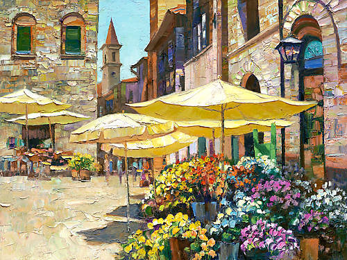 Array Sienna Flower Market von Howard Behrens