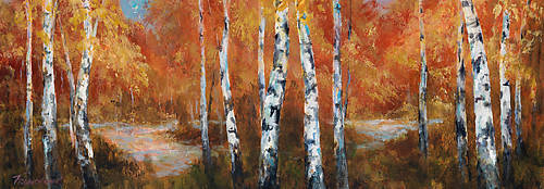 Array Autumn Birch von Art Fronckowiak