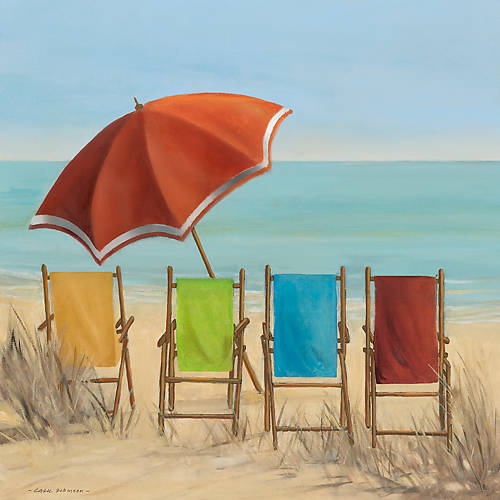 100cm x 100cm Four Summer I von Carol Robinson