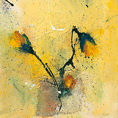 70cm x 70cm Blüten I von Isolde Folger