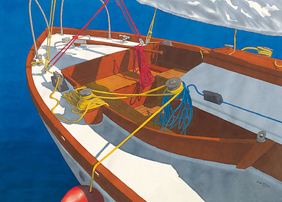 70cm x 50cm Ready for Sailing von Greg Snead