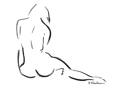 40cm x 30cm Lilly von Frédérique Marteau