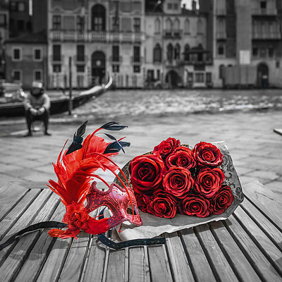 30cm x 30cm Venice I von Assaf Frank